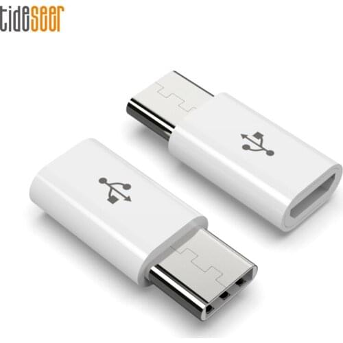 500pcs USB Type-C Adapter Micro USB Female To USB 3.1 Typec Type C Male Cable Converter Connector Fast Quick Charger