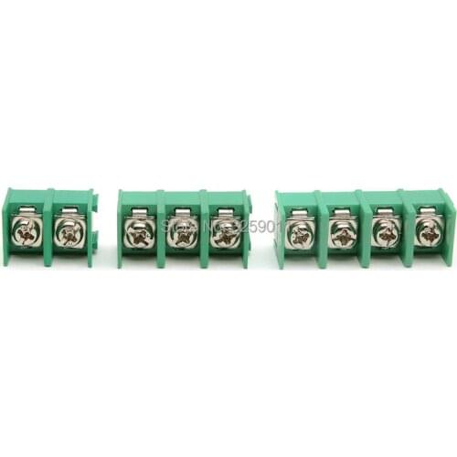 60PCS 2Pin Screw Terminal Block Connector 300V 20A 8.5mm KF8500-8.5-2P/3p /4p Green Copper PCB Assortment Kit