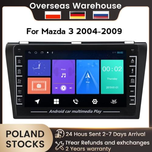 NaviFly for Mazda 3 Mazda3 2004-2012 Car Radio Multimedia Video Player Navigation GPS Android HD 1080P IPS SWC BT FM 1+16G