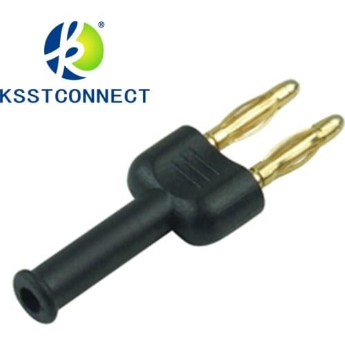 BP122 Black Gold plated 2mm Connecting Banana Plug conversion connectors