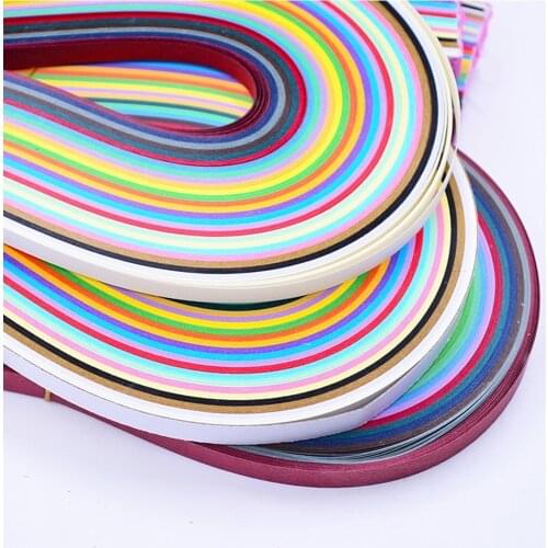 39cm 260 Mixed Color Paper Strips Quilling Paper Origami DIY Craft Paper Art Tools Home Event Party DIY Gift Decor Origami Paper
