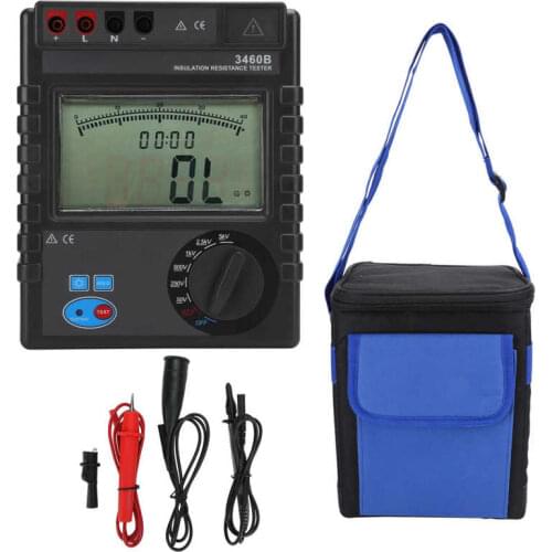 ETCR-3460B 1MΩ~400GΩ Insulation Resistance Tester 50V-5000V Digital Megohmmeter Resistance Meter