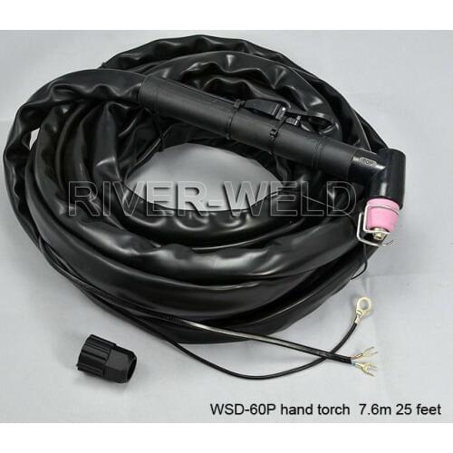 WSD-60P P60 Plasma Cutter Cutting Torch Complete Pilot Arc Start 40-60Amp 25 Foot & 7.6 Meter