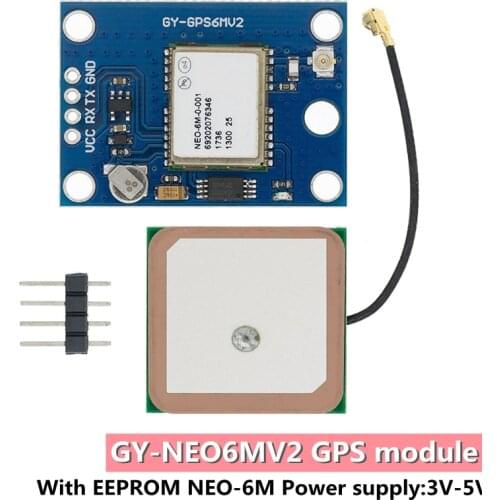 GY-NEO6MV2 New NEO-6M GPS Module NEO6MV2 with Flight Control EEPROM MWC APM2.5 Large Antenna for Arduino