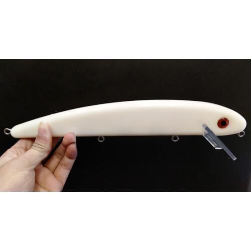 GYFISHING 5 Pcs Unpainted Musky Jake Pike Hard Lures Body