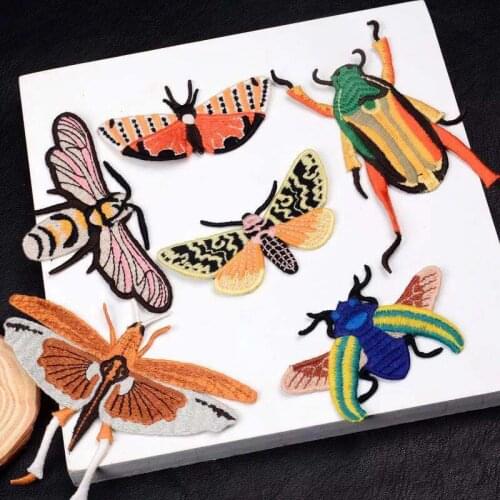 2 piece butterfly patch for Clothing Sewing on Applique Patches Shirt Bag Jacket Badges for Clothe