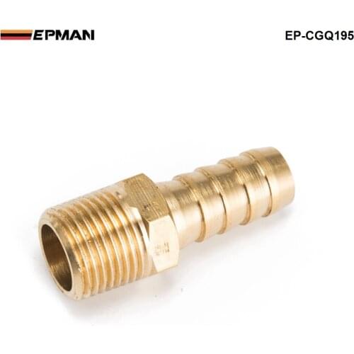 1/2 inch Hose Barb X 3/8" NPT - Male Insert Brass Hose Fitting For Fuel pump/Oil cooler For Honda Civic EP-CGQ195