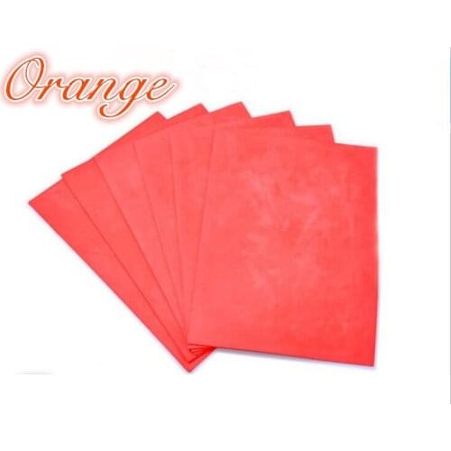 Free shipping A4 2.3mm Orange Rubber Stamp Sheet for Laser Engraving Machine cut by laser engraver to make stamp rubber plate