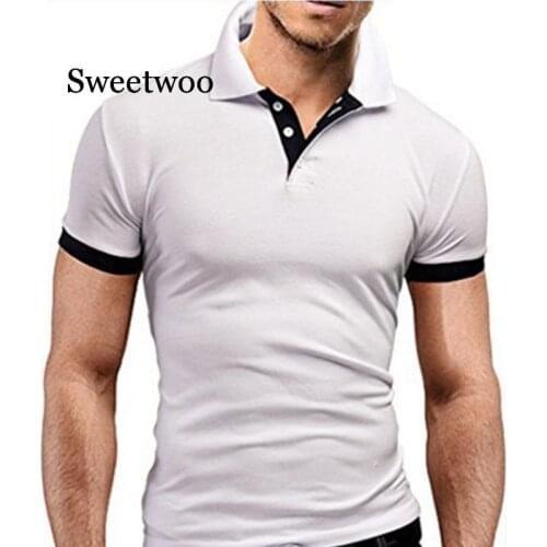 Fashion Concise Mens Shirt Casual Slim Fit Short Sleeve T Shirt Top Mens T Shirts New Summer 5XL