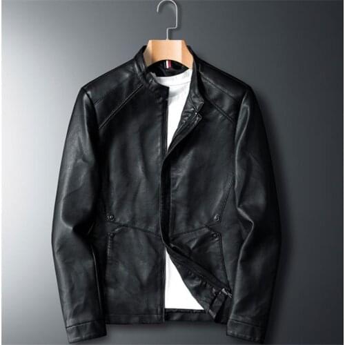 Men Faux Leather Jacket Motorcycle 6XL Mens Jackets Black Jaqueta De Couro Masculina Outwear Male PU Leather Coats Mens