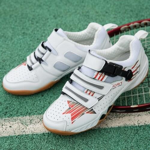 New Women and Men Professional Badminton Shoes Lightweight Non-slip Couple Tennis Shoes Breathable Table Tennis Sports Shoes Men
