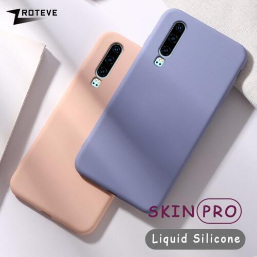 For Huawei P30 P20 Lite Case ZROTEVE Soft Skin Touch Cover Liquid Silicone Cases For Huawei P20 P30 Pro Phone Case Cover