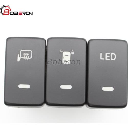 Green Light Car Rearview Mirror Heating Switch Push Button with Connection Wire For Honda Civic 2012 -2014 Accord CRV Fit