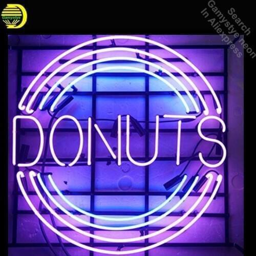 Neon Sign Donuts Home Decor Light neon Light Sign Beer Bar Pub Sign Custom logo Design Handcrafted Hotel Neon signs Dropshipping