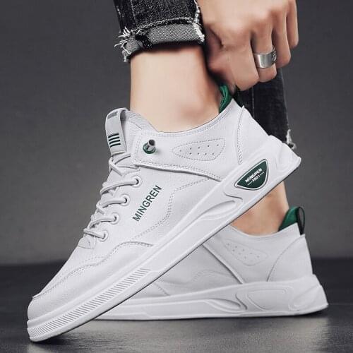 2021 Mens Korean Light Anti Slip Walking Off White Shoes New Fashion Leisure Breathable Student Walking Shoes Mens Shoes