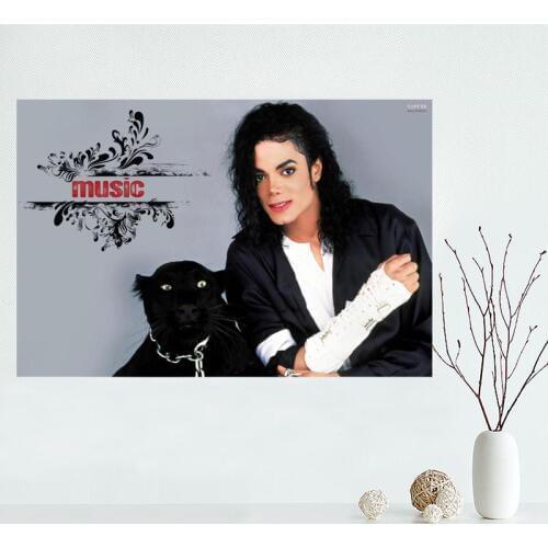 Custom canvas poster Michael Jackson canvas painting poster wall Art poster Fabric Cloth Print