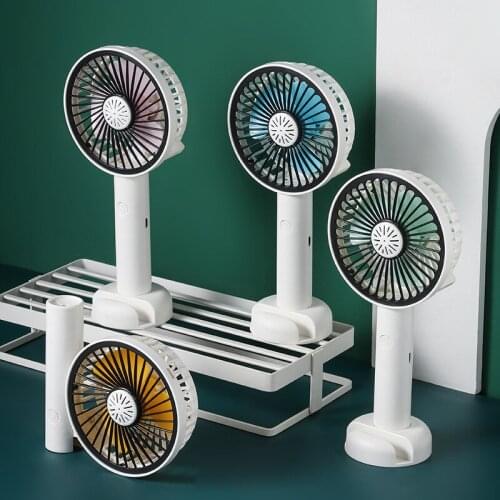 ELOOLE USB Aromatherapy Portable Fan 2-Speed Adjustable Recharge Cooling Ventilador Desktop Outdoor Handheld Charging Air Fans