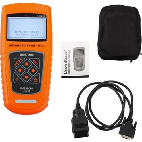 Professional VS600 Scanner for All OBDII EOBD OBD CAN Automotive Auto Vehicles Diagnostic Tool Code Readers & Scan Tools