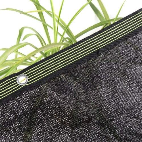 New 10Pin Thicken Anti-UV Sunshade Net Black HDPE Shading Net Garden Yard Sun Shelter Safety Fence Nets Home Privacy Nets