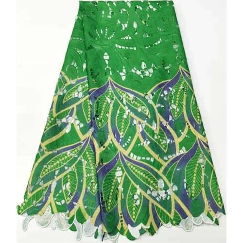 SJ Lace African Guipure Cord Lace Fabric 2021 High Quality Nigerian Lace Fabrics French Water Soluble Lace Dress qx6-33