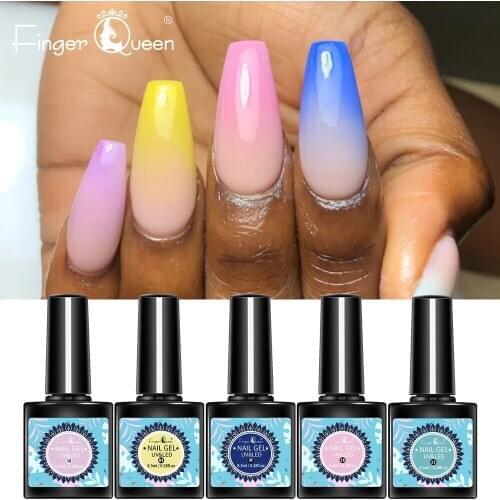 Fingerqueen Topcoat Nail Art 8ml Soak off Base Coat Foundation without Sticky Layer No Wipe Top Coat Nail Gel