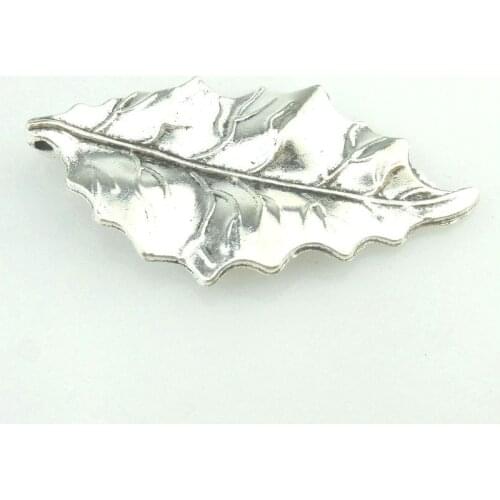 5pcs Vintage Metal Plant Leaves Charms DIY Fashion Pendant for Jewelry Making Earrings Bracelet 16645 47*26mm