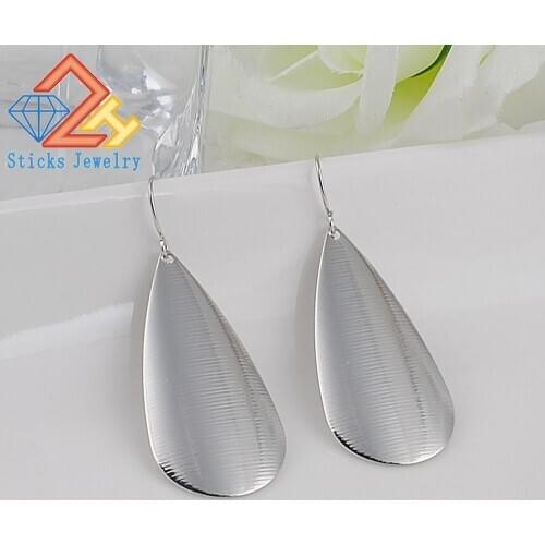 Water droplets Earrings Fashion Trends Jewelry Iron sheets Big Teardrop-shaped Earrings For Women Can Be Mixed Batch Wholesale