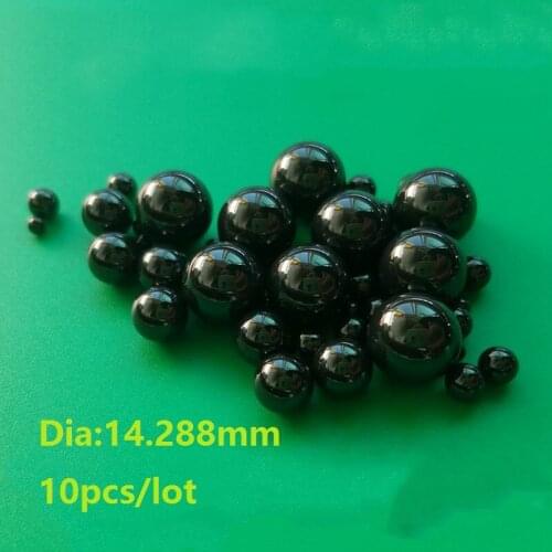 10pcs/lot Diameter 14.288mm Si3N4 Ceramic ball G5 Silicon Nitride bearing balls used in bearing/pump/linear slider/valvs balls
