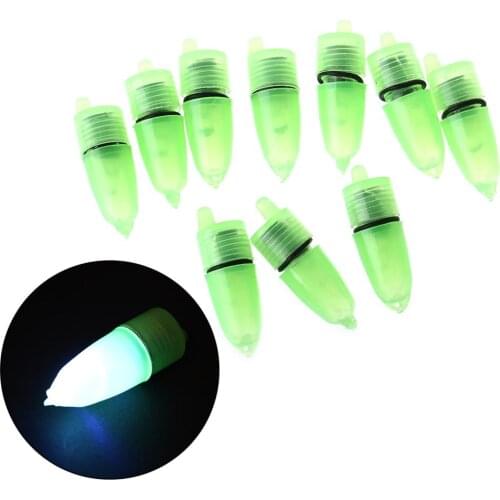 10pcs Night Float Fishing Rod Tip LED Light Alarm Bell Bite Carp Clip Alerter