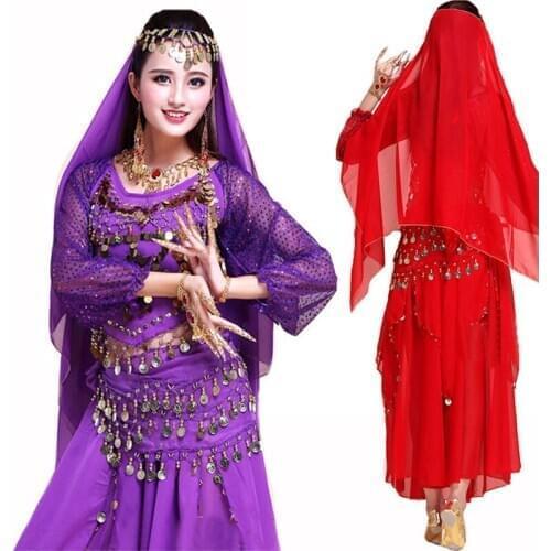 4pcs/Set Luxury Indian Dance Costumes Sets Stage Performances Dress Orientale Belly Dance Costume Set For Women Dance Costumes