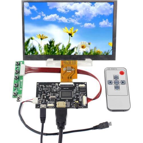 7" 1024X600 IPS LCD AT070TNA2 with HD MI LCD Controller Board Fit To Raspberry Pi