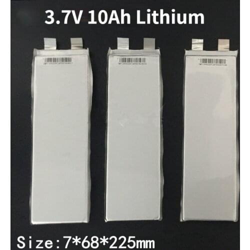 7pcs 768225 Li-ion 3.7 V Batteries 10Ah DIY for Battery Pack 12v Lifepak Hilti 36v Battery Fat Bike Li-ion 12v Lithium Battery