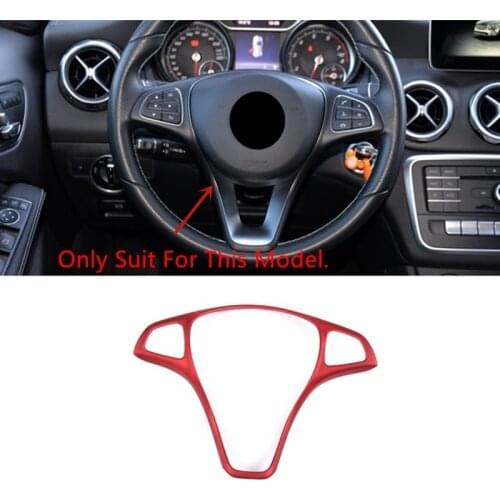 Car Center Console Steering Wheel Buttons Frame Decoration Sticker Trim For Mercedes Benz C E W205 W213 GLC X253 Class CLA GLA