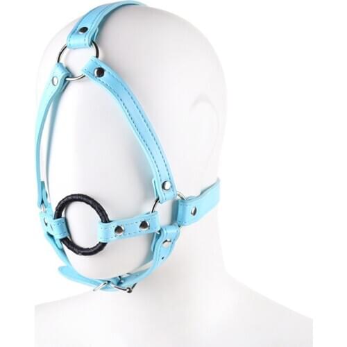 BDSM Lips gag pony play Slave harness for women men bondage fellatio Mouth Oral Fixation Stuffed Adult Games Blow Job Sex Toys