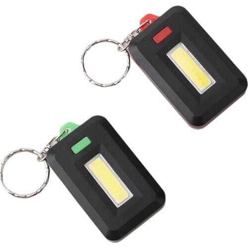 Key Finder Lamp Key Ring Torch Mini LED Flashlight ABS Auto Key Chain With Climbing Hook Random Color