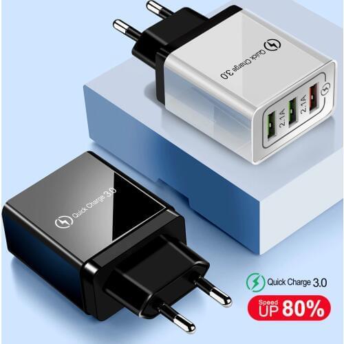 Olaf Quick Charge 3.0 USB Charger for Samsung S7 S9 Mobile Phone Chargers QC3.0 for Xiaomi Redmi Fast Charger for iPhone XS XR 8