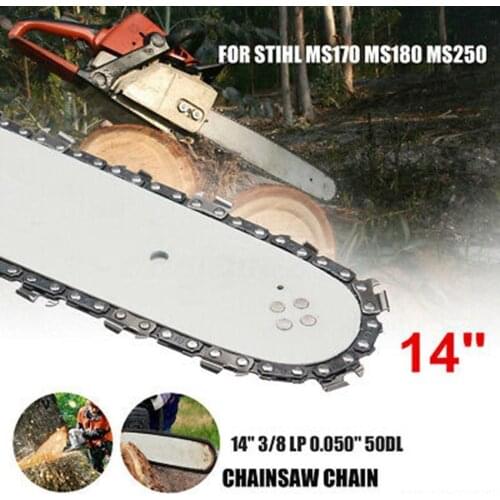 14" 3/8 LP 50DL Saw Chain For STIHL MS170 MS180 MS250 Chainsaw Saw Chain Blade Wood Cutting Chainsaw Parts Chainsaw Saw Mill