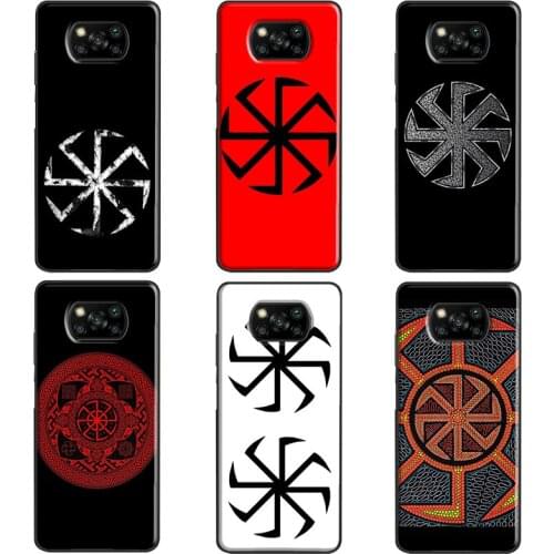 Kolovrat Slavic Symbol For Xiaomi Mi 11 Ultra Mi Note 10 Lite Mi 10T Pro Case For POCO X3 Pro F2 F3 M3 Pro Cover