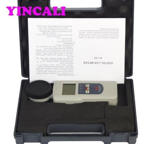 Digital Lux Meter AL-162 Light Meter Illuminometer Illuminance Luminosity Brightness Tester Measures Range 0~50000 Lux,0~5000 FC