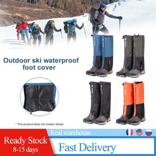 Unisex Waterproof Leg Covers Legging Gaiter Climbing Camping Hiking Ski Boot Travel Shoe Snow Gaiters Legs Protection