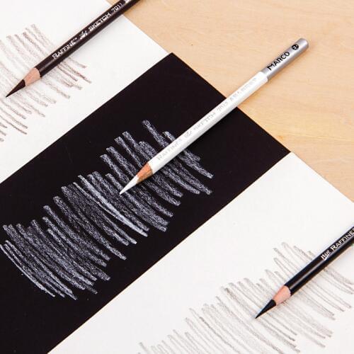 Brown White Sketch Pencil Sketching Pen Professional Painting Drawing Standard Pencil For Artist Art School Supplies Stationery