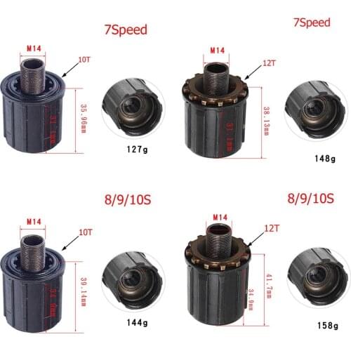 7/8/9/10 Speed Bicycle Freehub Body For Shimano RM30/RM40/RM60 Steel MTB Road Bike Hubs Body Cycling Freehub Rear Bearing Base