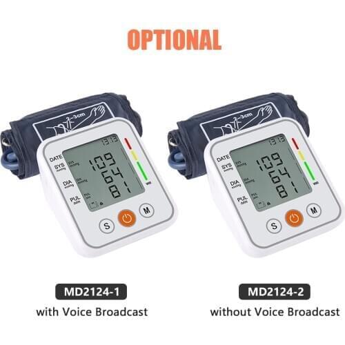 Blood Pressure Monitor Digital LCD Electronic Sphygmomanometer Automatic Intelligent Arm Cuff Tonometer Blood Pressure Meter