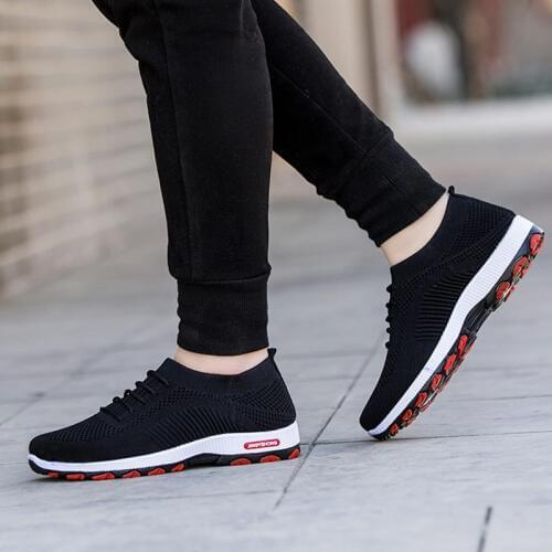 Men Sneakers Men Casual Shoes Brand Men Shoes Male Mesh Flats Big Size Breathable Slip On Spring Autumn Trainers S7-66