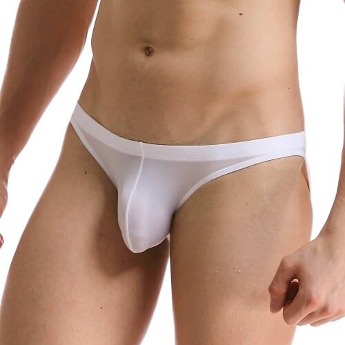 Men Underwear Briefs Knickers Sexy Briefs Shorts Panties Bulge Pouch Breathable Silkly Seamless Underpants Ropa Interior Hombre