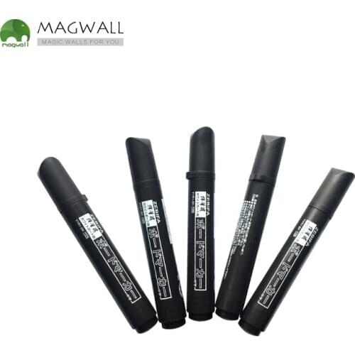 Dry erase big volumn black whiteboard marker set & white liquid chalk for projection grayboard only