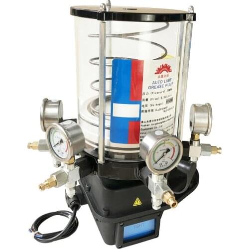 Electric lubrication pump grease lubricator 6L float switch PLC for forging stamping agricultural machine agitating lorry truck