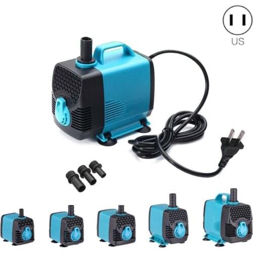 110V Ultra Quiet Waterproof IP68 Filter Water Pump for Aquarium Pond Submersible Fountain Pump 10/15/25/40/55W 600-3000L/H