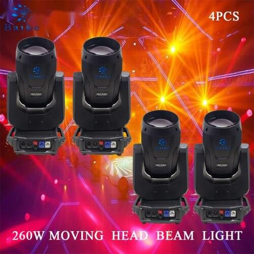 No duty 4pcs Lyre Beam 10R/9R 260W Beam Moving Head DMX DJ Stage Club Disco Light Rainbow Effect Wedding Show Party Bar