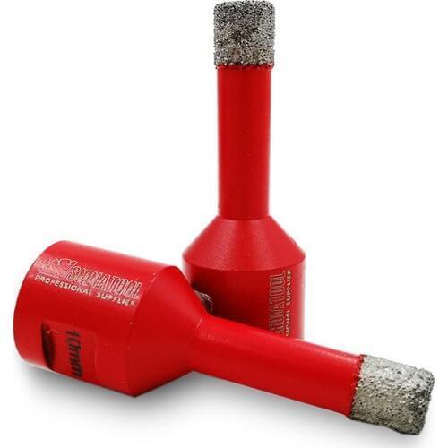 SHDIATOOL 2pcs 10mm Vacuum brazed diamond drilling bits porcelain tile M14 thread Crown dry drill bits granite marble hole saw
